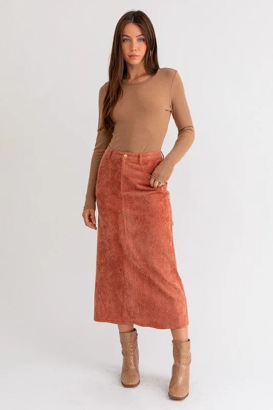 Camden Corduroy Maxi Skirt