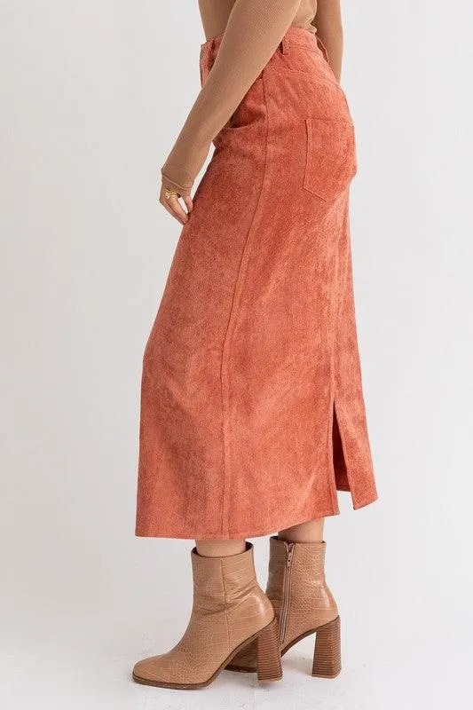 Camden Corduroy Maxi Skirt