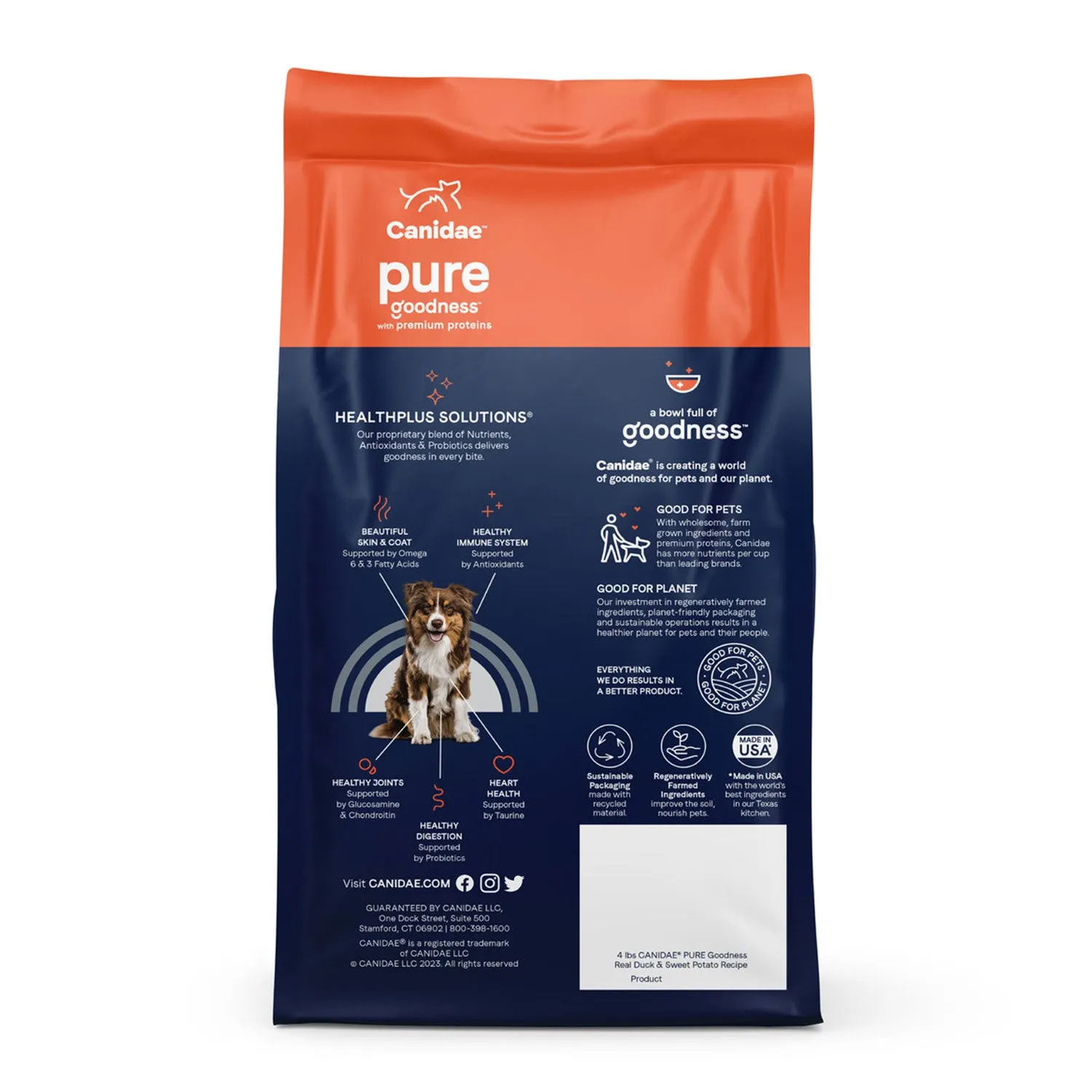 Canidae Pure Grain Free Duck & Sweet Potato Adult Dry Dog Food