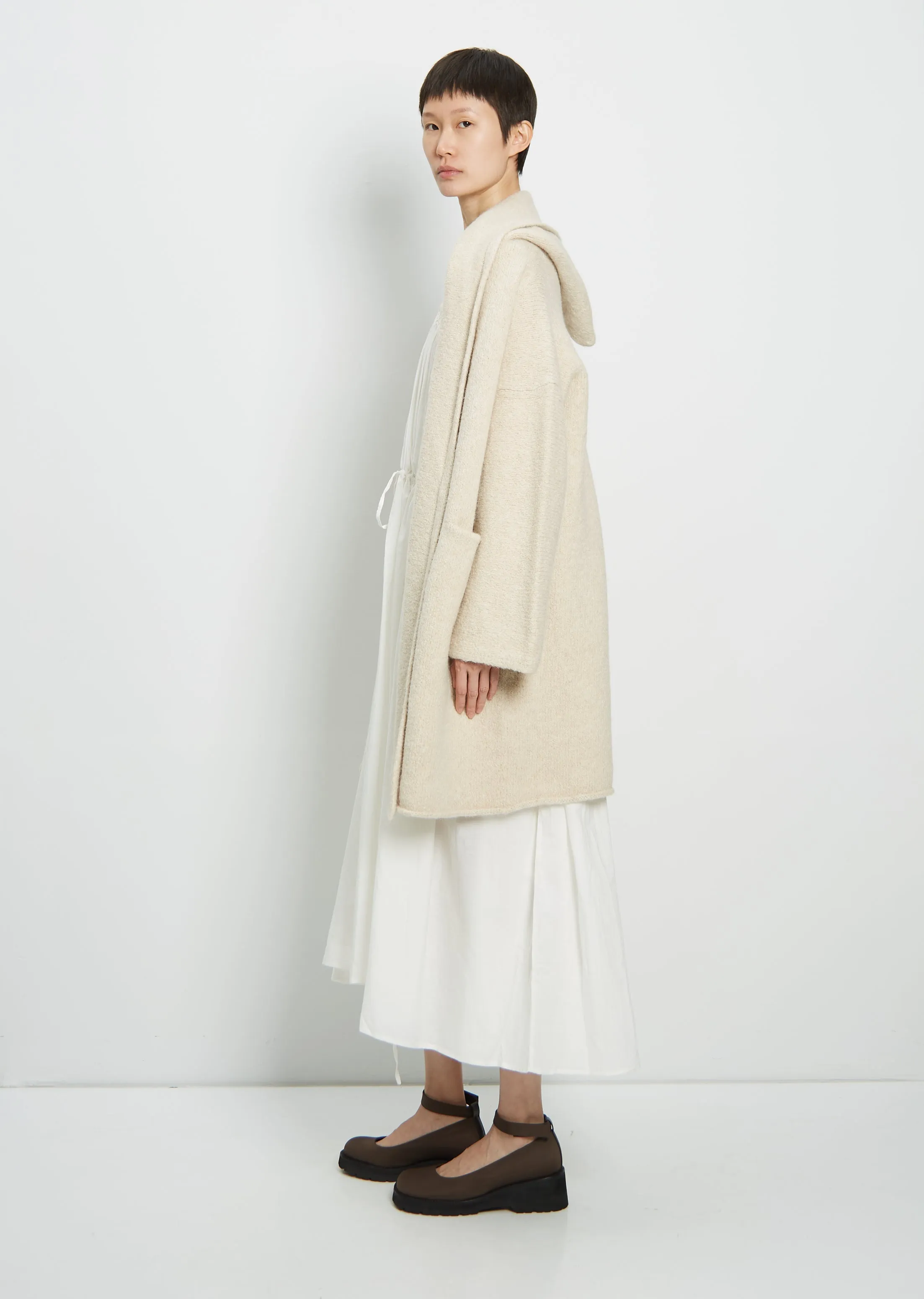 Capote Coat — Alabaster