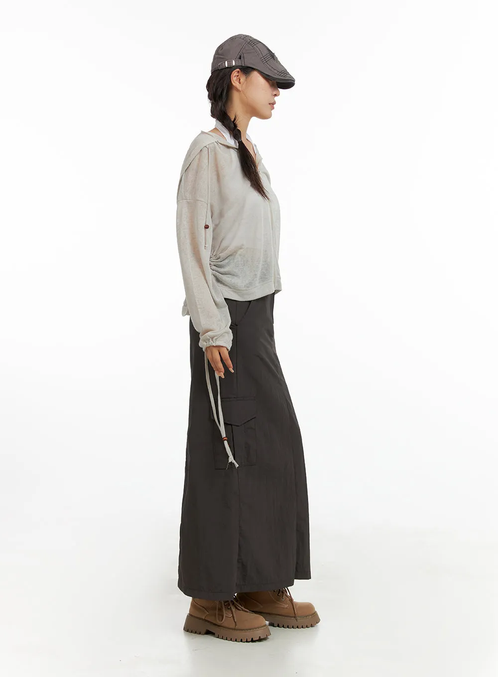 Cargo Maxi Skirt CL415