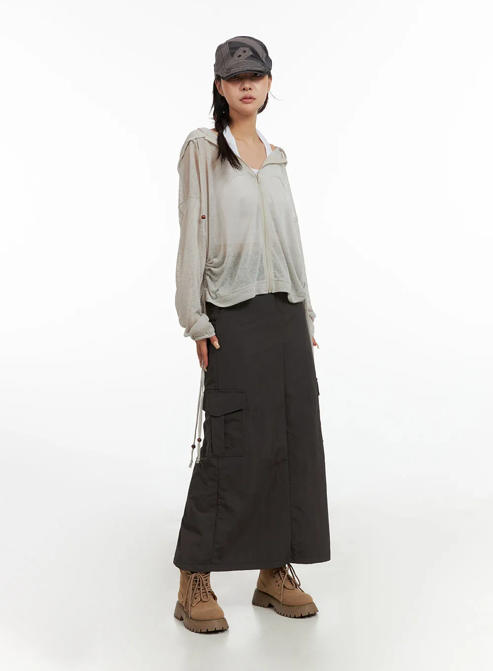 Cargo Maxi Skirt CL415