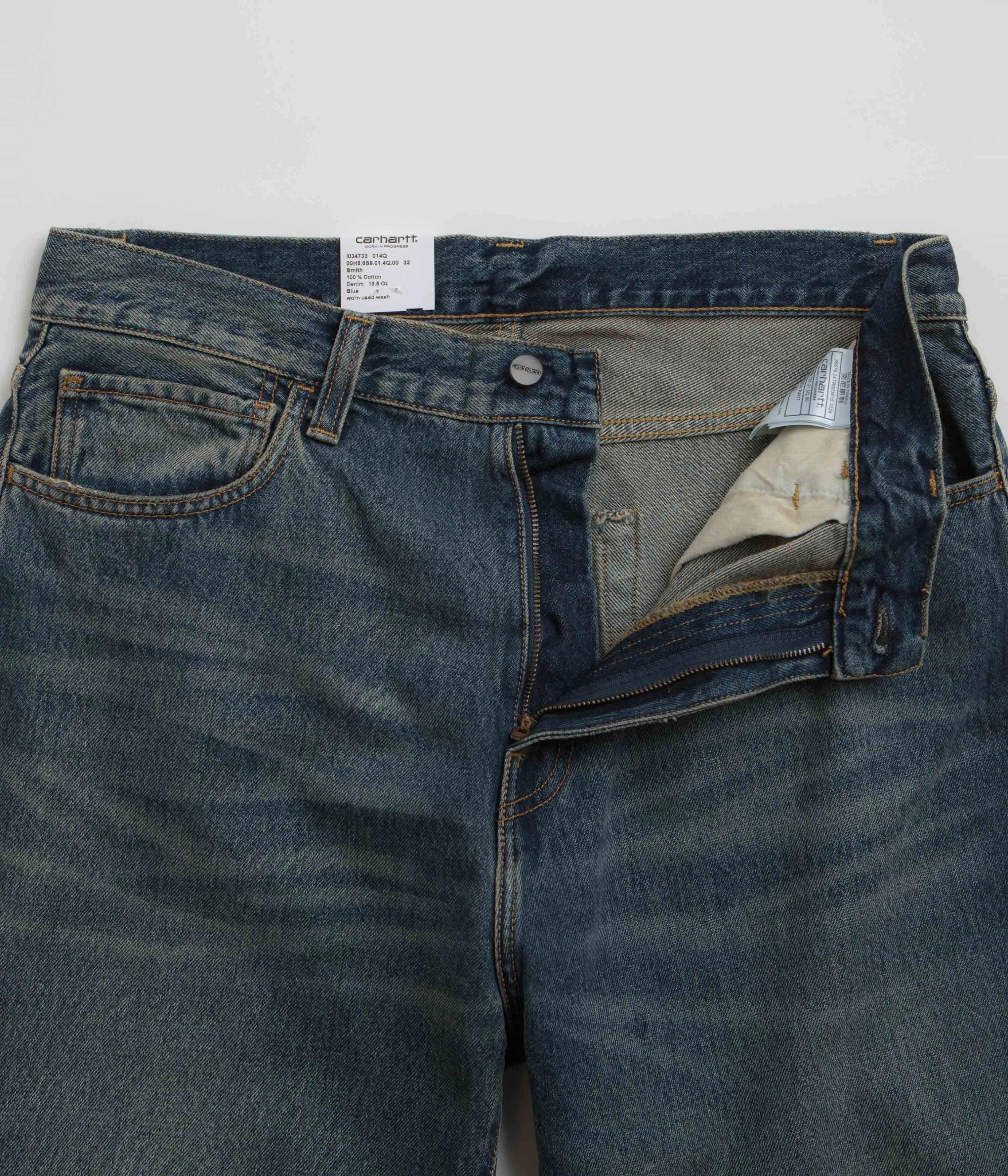 Carhartt Landon Pants - Blue Worn Used Wash