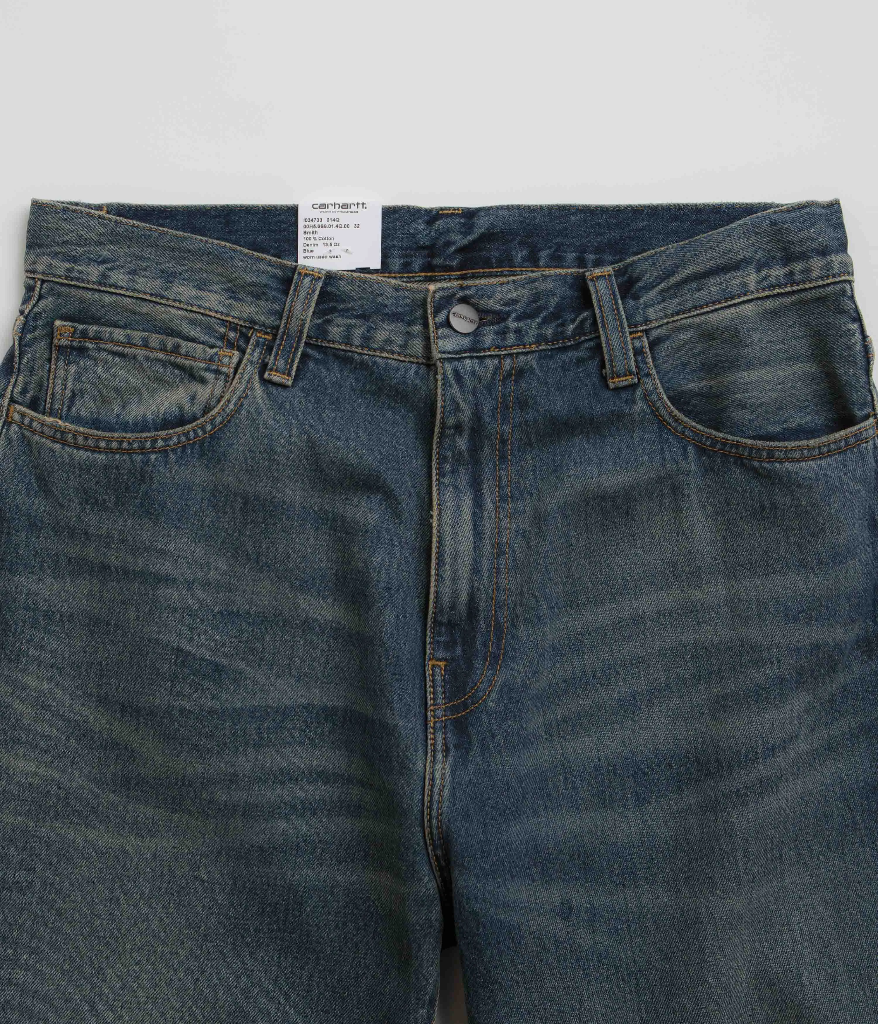 Carhartt Landon Pants - Blue Worn Used Wash