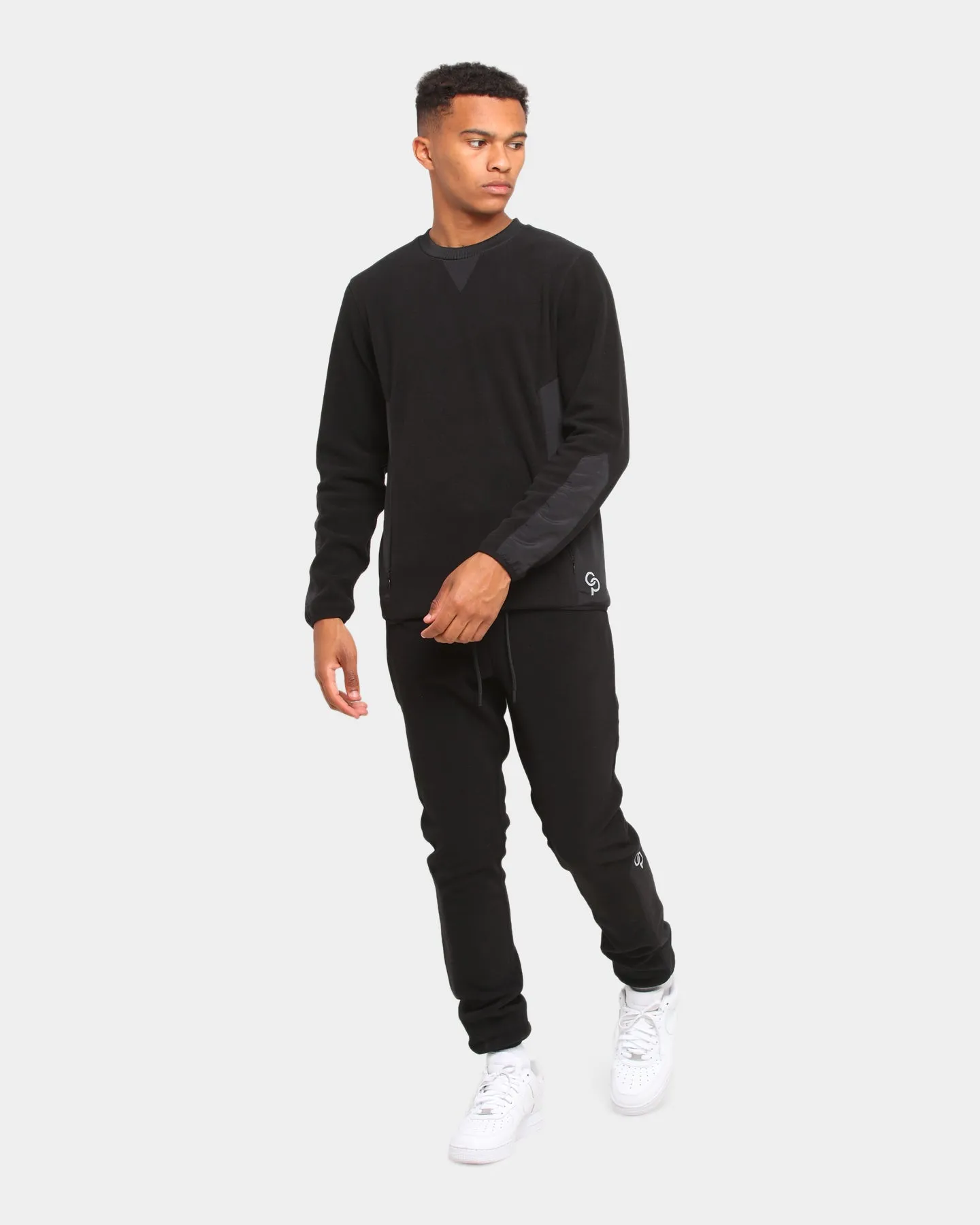 Carré Polaire Crewneck Black