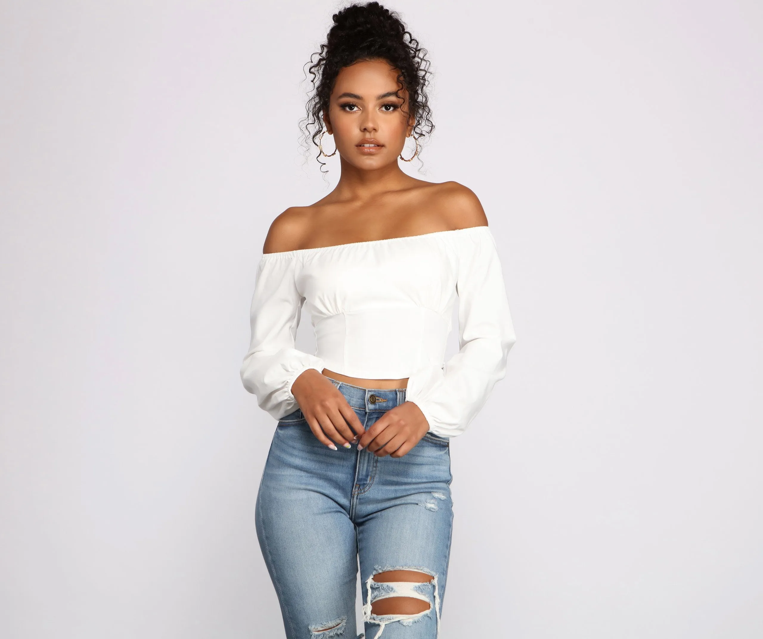 Chic Trends Cropped Corset Top