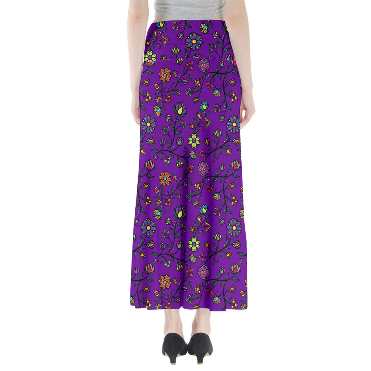 Cosmic Whisper Pastel Nightwalk Full Length Maxi Skirt