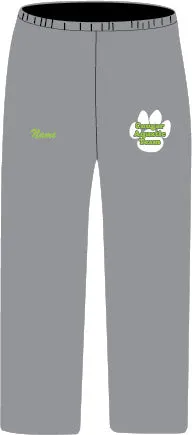 Cougar Aquatic Team - GILDAN Heavy Blend Youth 8 oz., 50/50 Open-Bottom Sweatpants