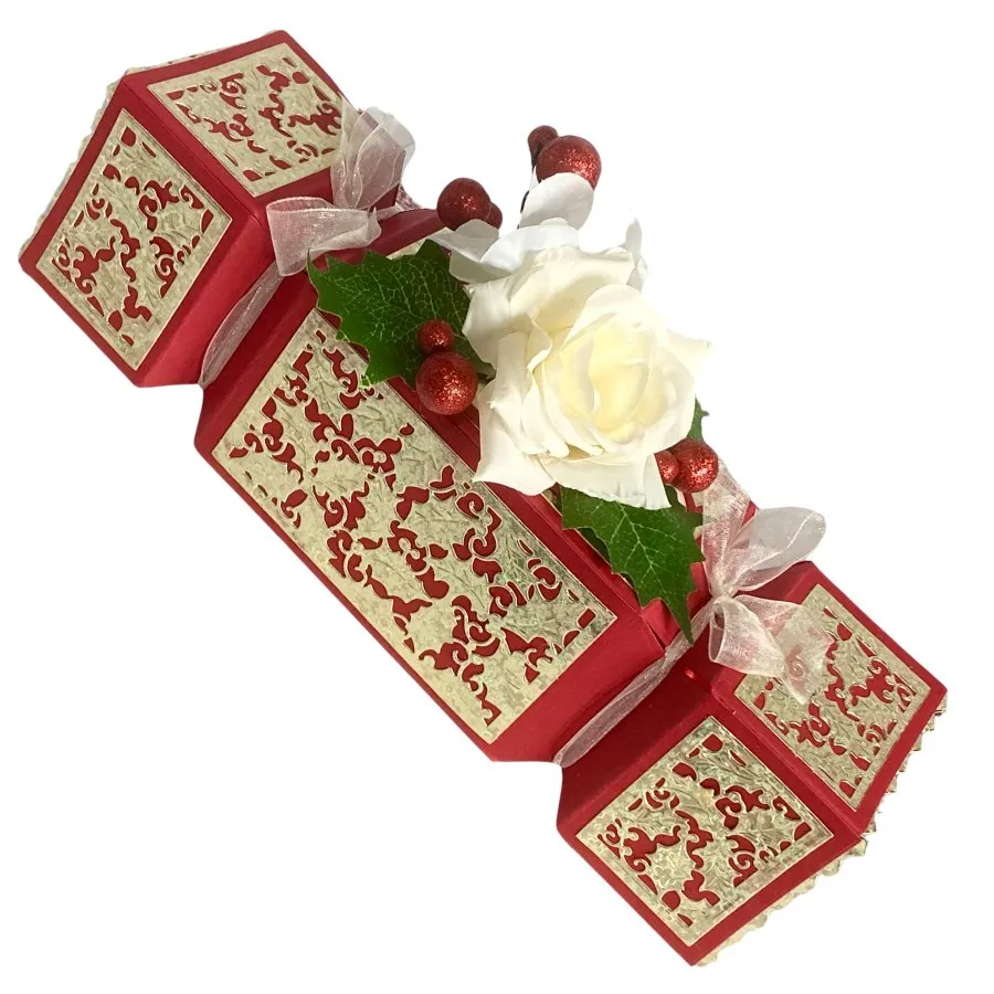 Craft Buddy "Jolly Holly" Cracker Gift Box Base Die Set