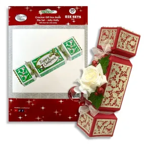 Craft Buddy "Jolly Holly" Cracker Gift Box Base Die Set