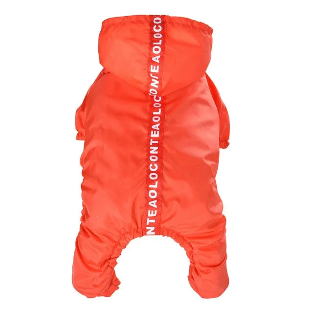 Cute Bright Colors Breathable Mesh Raincoat For Dog