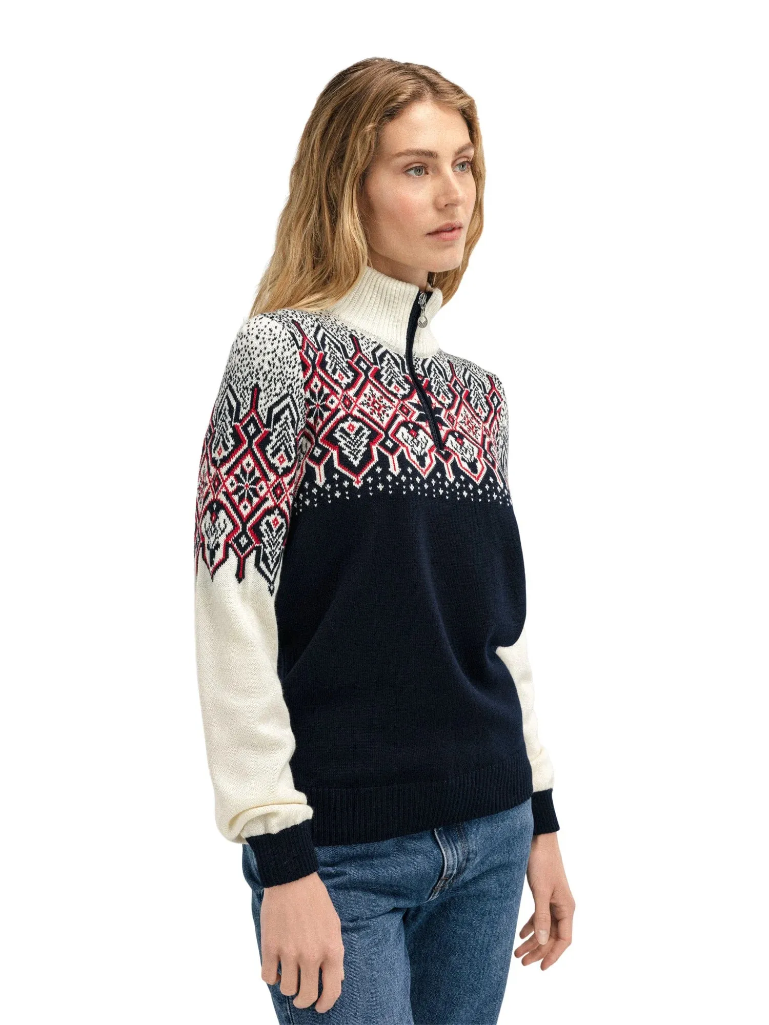 Dale of Norway | Winterland Sweater | Women's | Navy/Off White/Raspberry