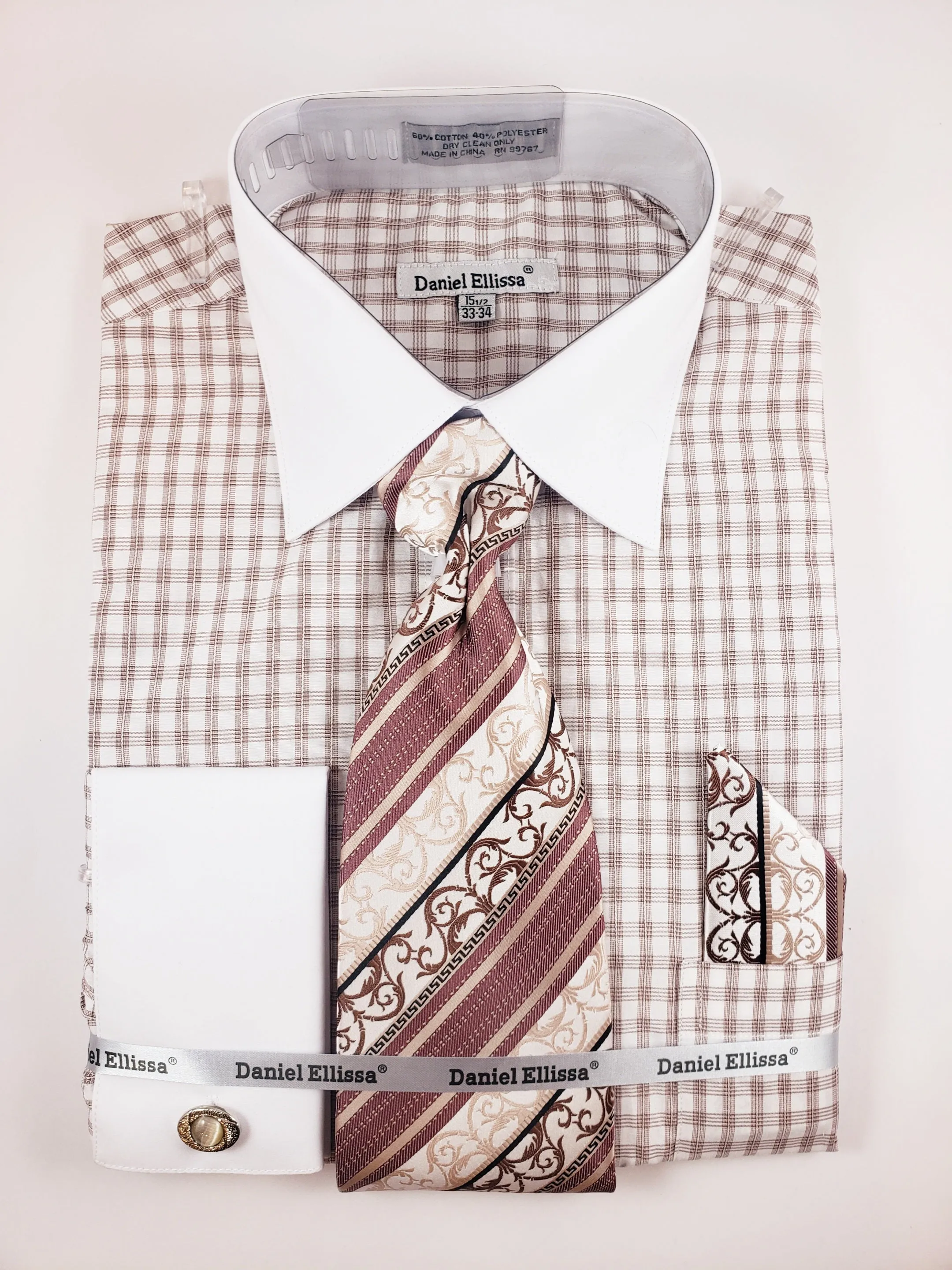 Daniel Elissa Dress shirt with matching tie set