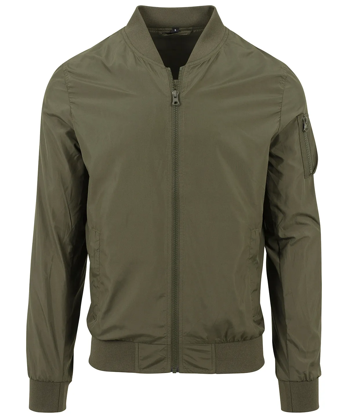 Dark Olive - Nylon bomber jacket