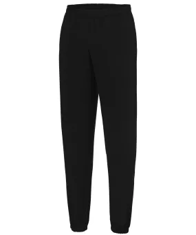 Deep Black - College cuffed sweatpants