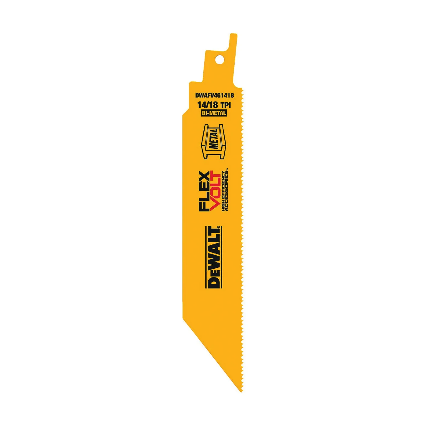 DeWALT DWAFV461418 Reciprocating Saw Blade, 1 in W, 6 in L, 14/18 TPI