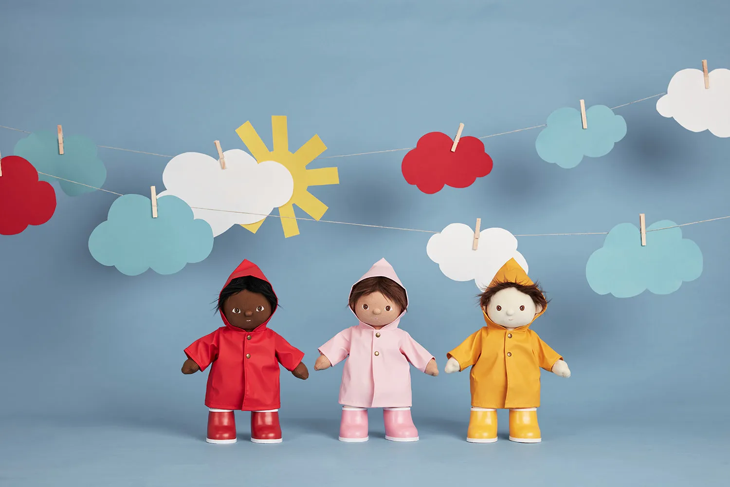 Dinkum Doll Rainy Play Set | Red