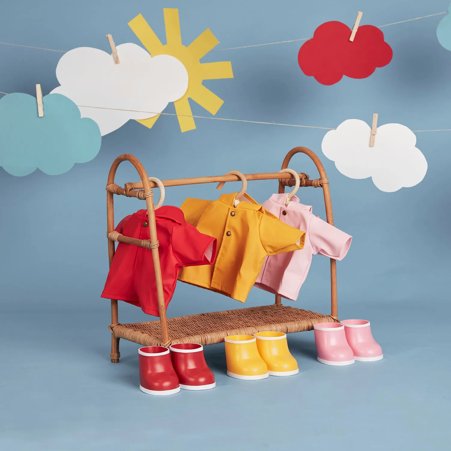 Dinkum Doll Rainy Play Set | Red