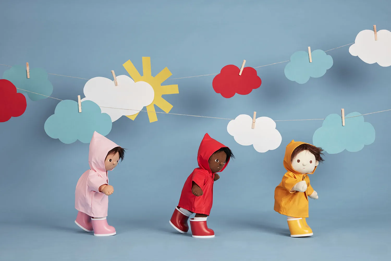 Dinkum Doll Rainy Play Set | Red