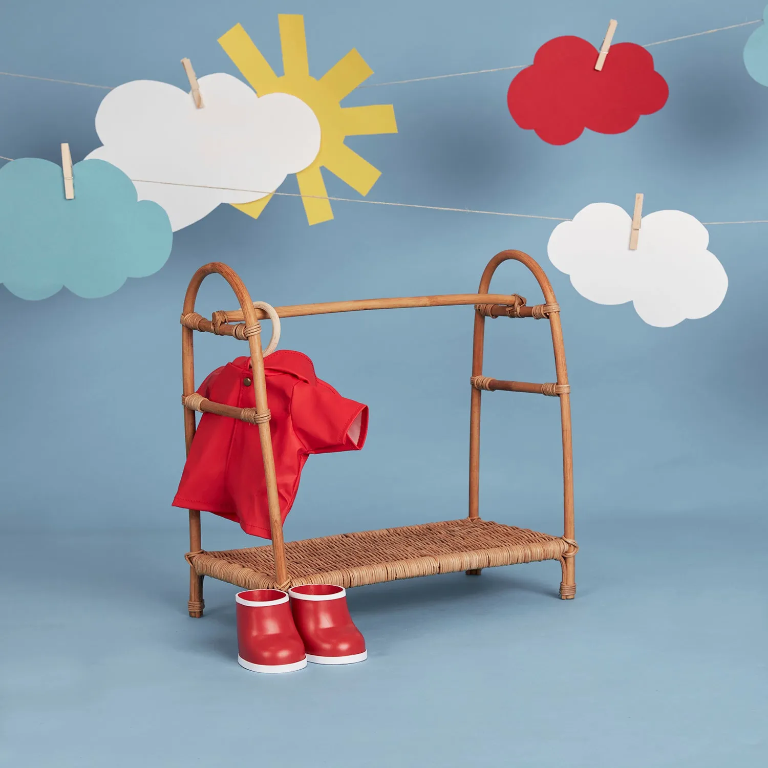 Dinkum Doll Rainy Play Set | Red