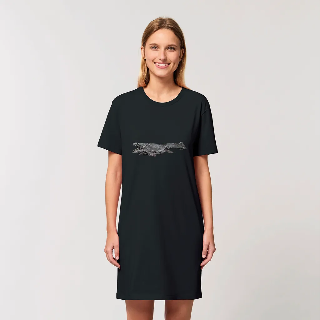 Dino Sea Creature Organic T-Shirt Dress