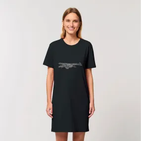 Dino Sea Creature Organic T-Shirt Dress