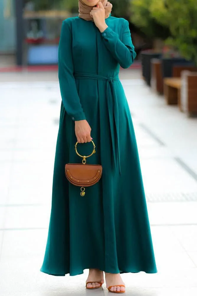 Emerald Shirt Dress