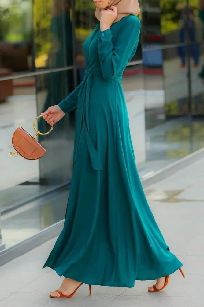 Emerald Shirt Dress