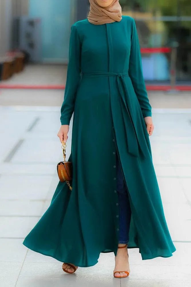 Emerald Shirt Dress