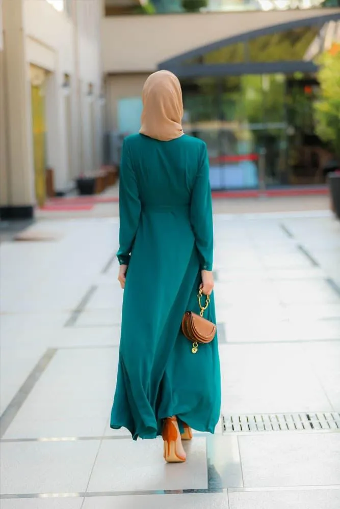 Emerald Shirt Dress