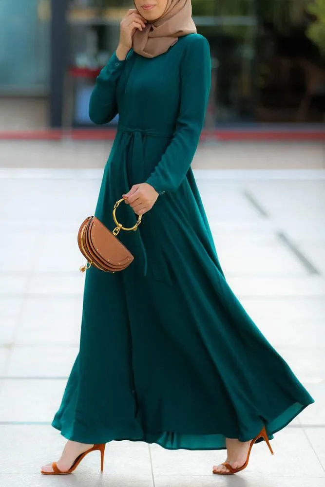 Emerald Shirt Dress