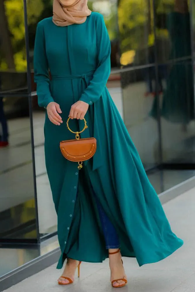 Emerald Shirt Dress