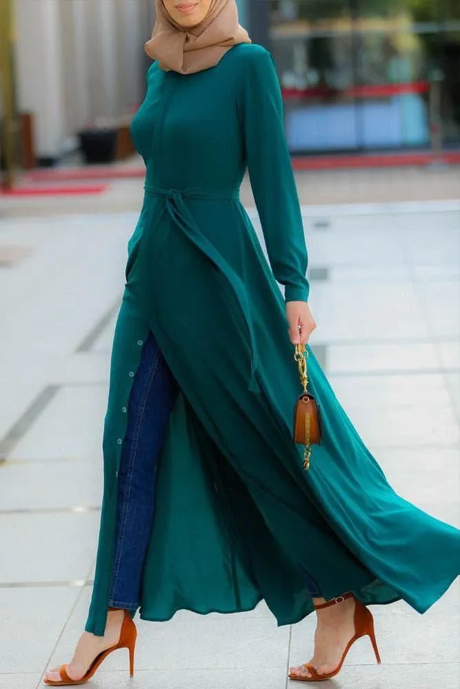 Emerald Shirt Dress