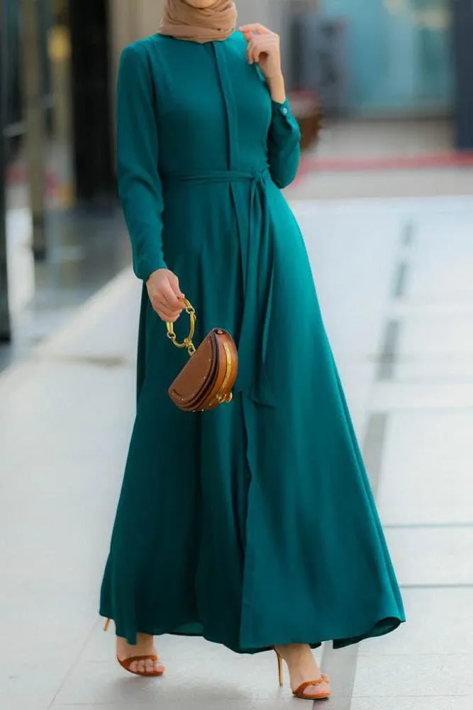 Emerald Shirt Dress