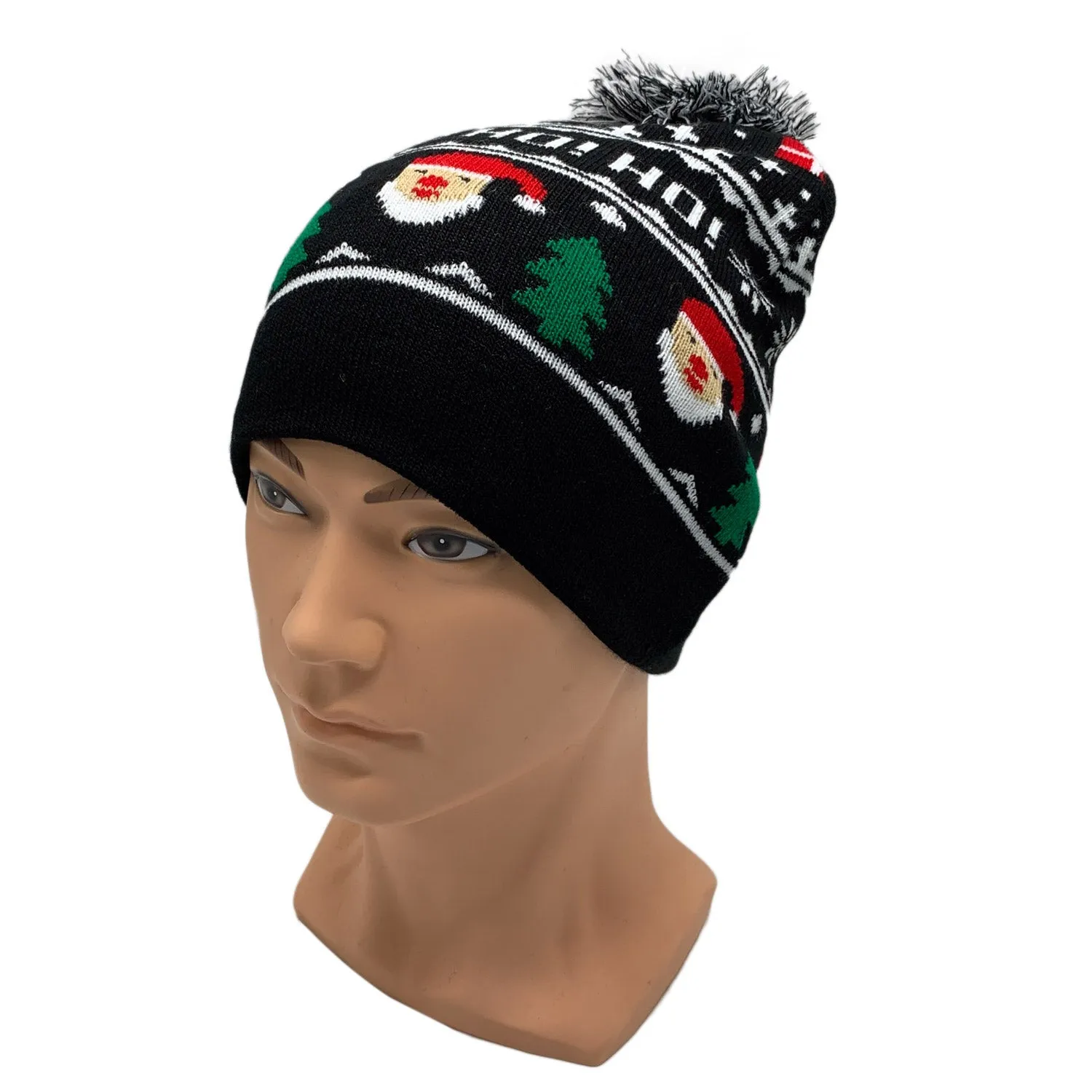 Empire Cove Winter Holiday Christmas Beanie with Yarn Pom Pom Holiday Gifts