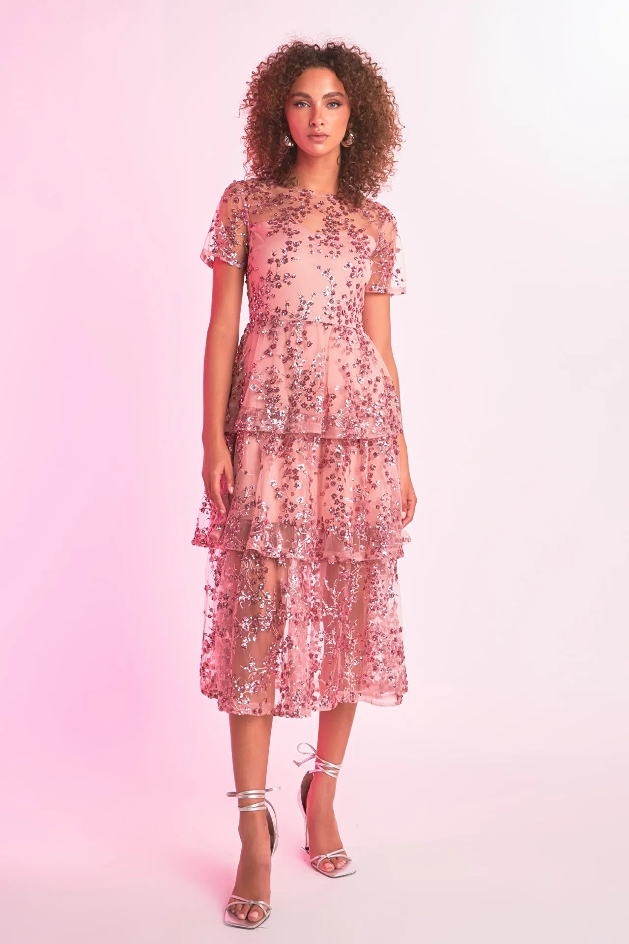 Endless Rose - Sequins Embroidered Maxi Dress