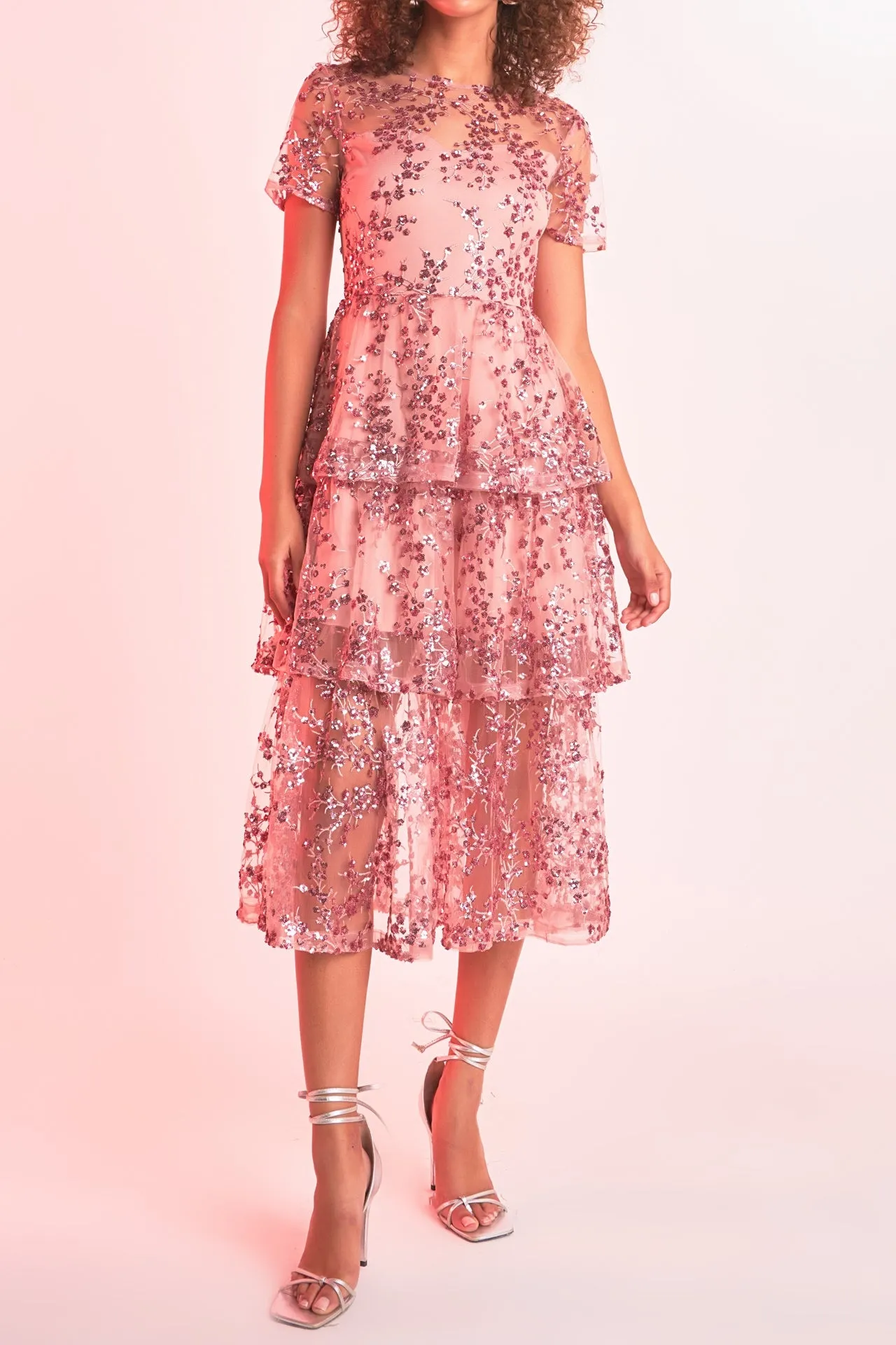 Endless Rose - Sequins Embroidered Maxi Dress