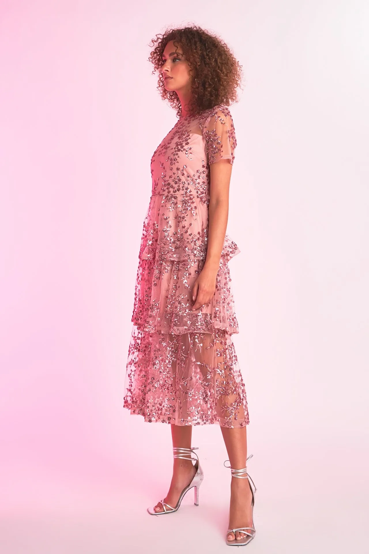 Endless Rose - Sequins Embroidered Maxi Dress