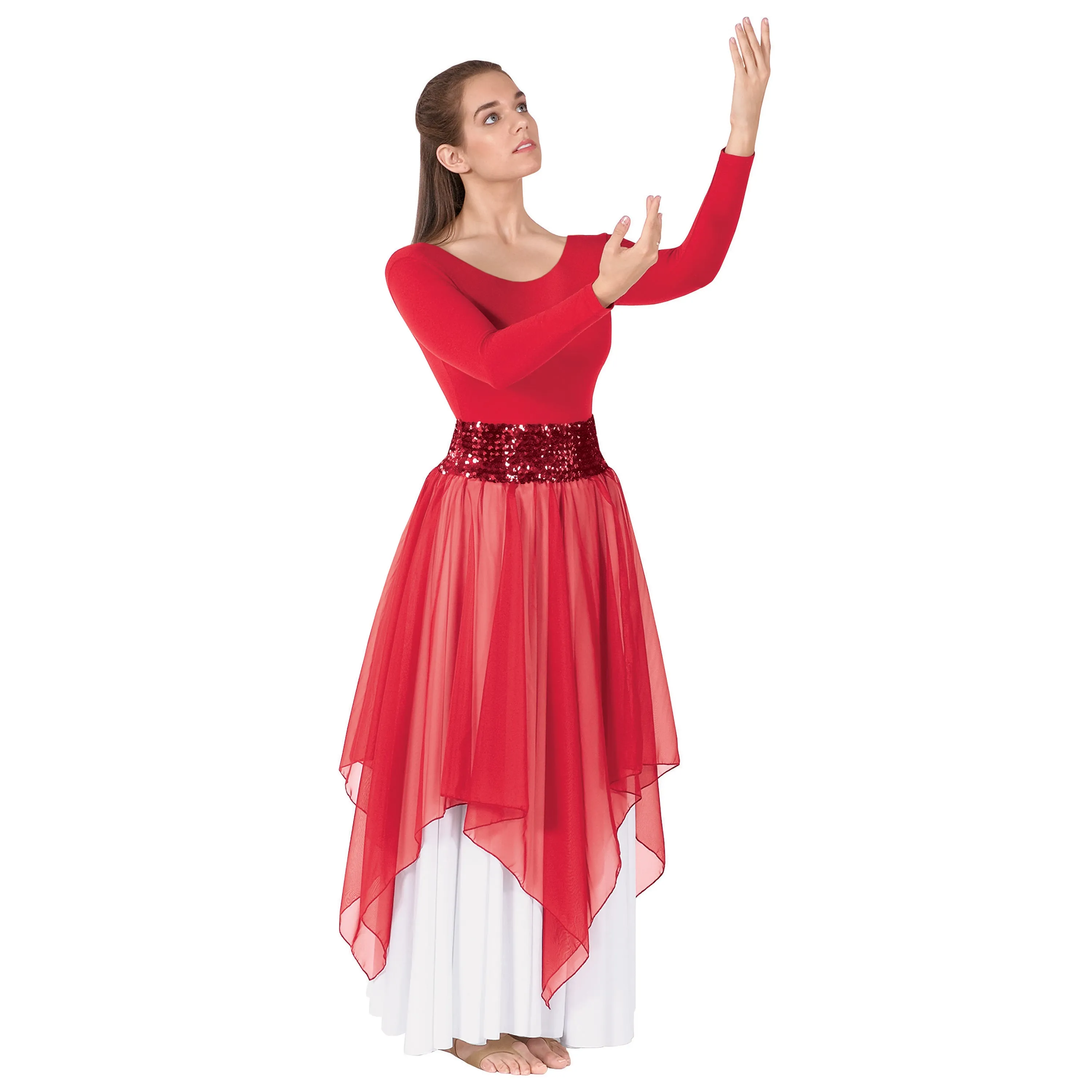 Eurotard 39768 Adult Chiffon Single Layer Handkerchief Skirt