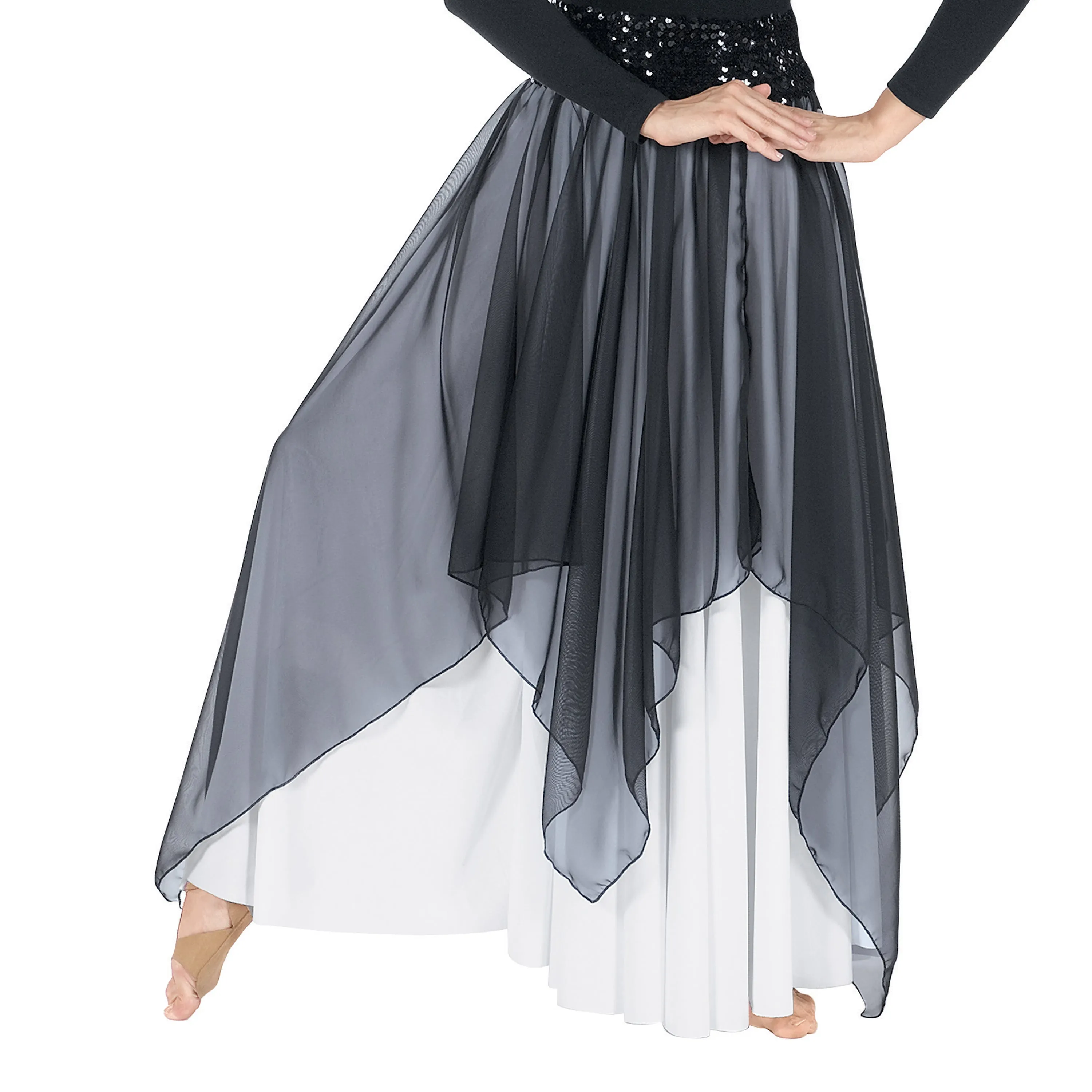 Eurotard 39768 Adult Chiffon Single Layer Handkerchief Skirt