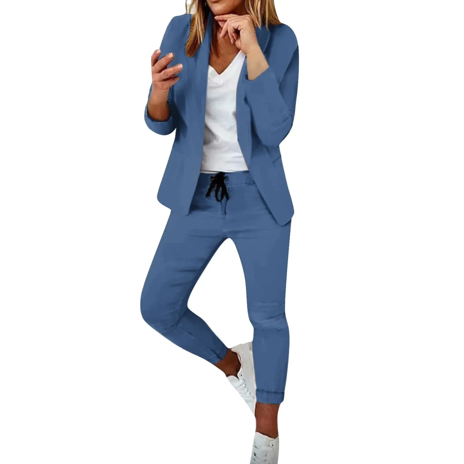 Eye-Catching Women's Pants Set Elegant Blazers and Coordinating Tops Chic Style