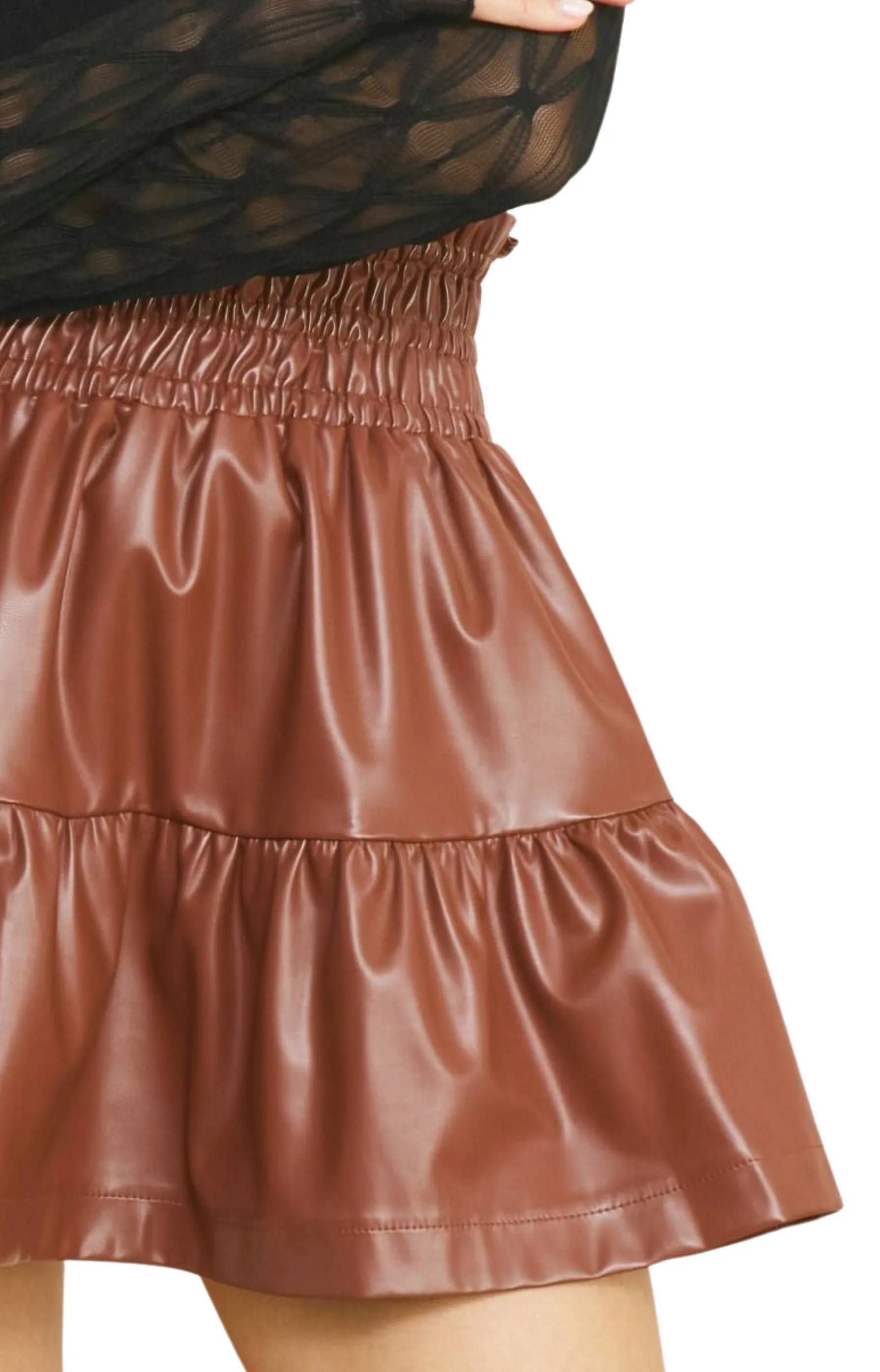 Fall Vibes Leather Skirt