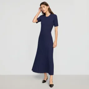 Fena Wide-Ribbed Sweater Dress