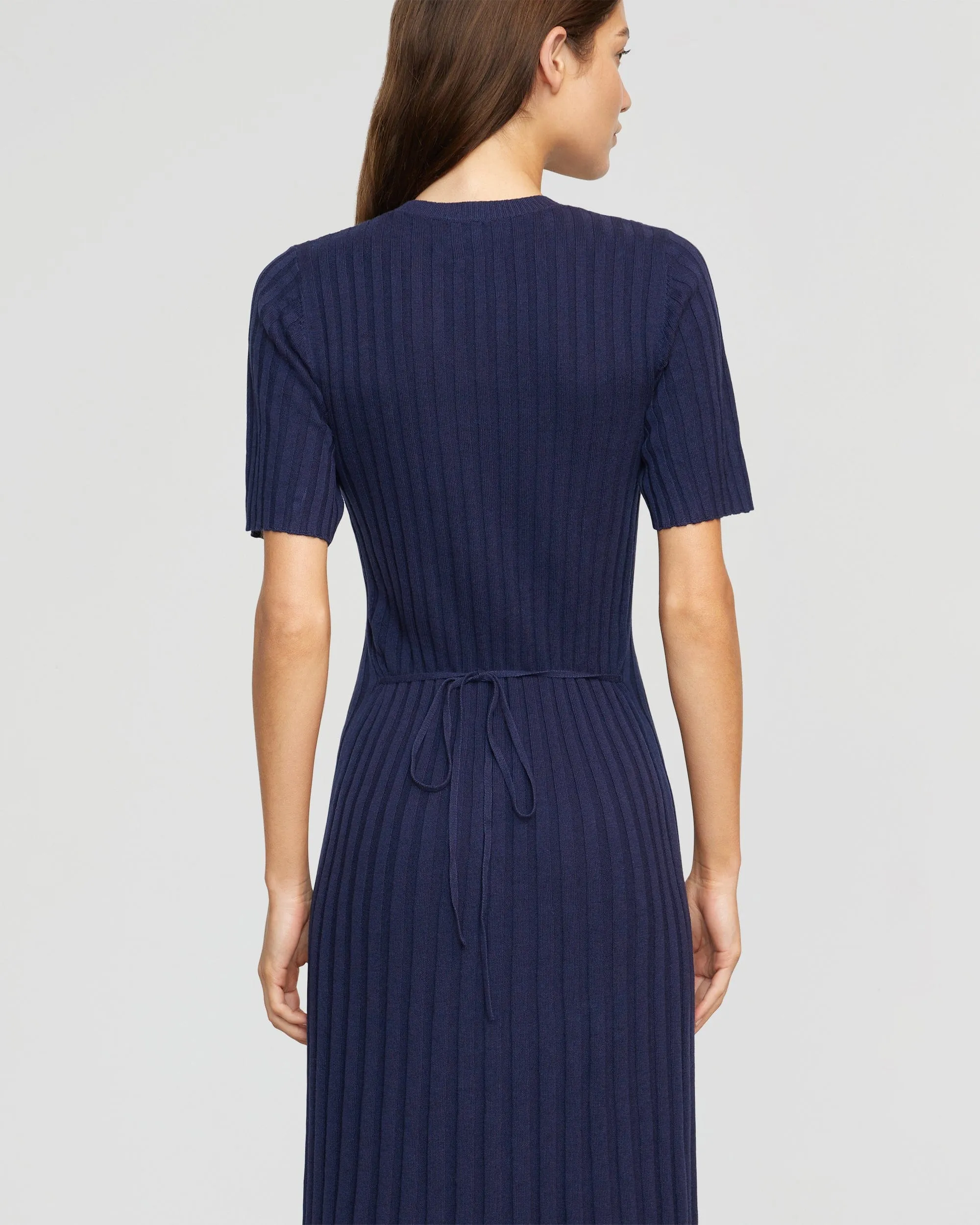 Fena Wide-Ribbed Sweater Dress