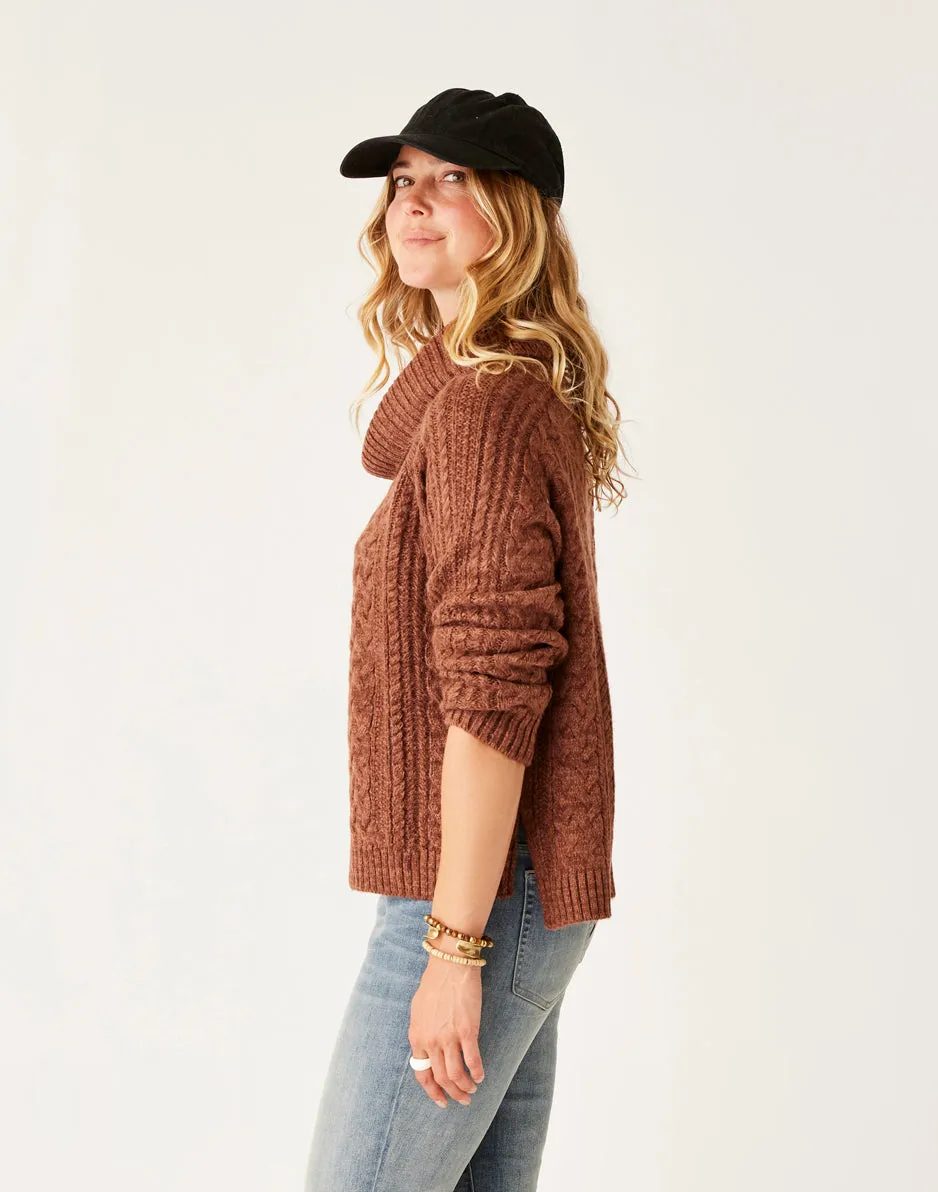 Field Sweater: Chocolate Heather