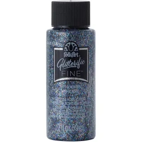 FolkArt Glitterific Fine Glitter Paint 2fl.oz. - Black Opal