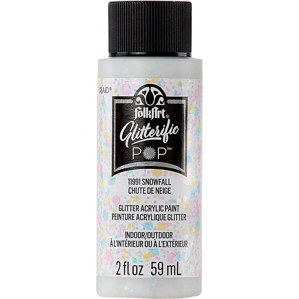 Folkart Glitterific Pop Acrylic Paint, 2oz