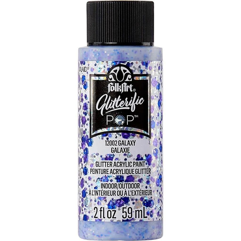 Folkart Glitterific Pop Acrylic Paint, 2oz