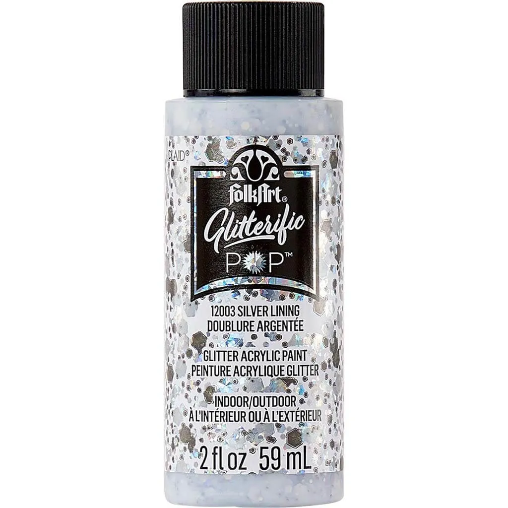 Folkart Glitterific Pop Acrylic Paint, 2oz