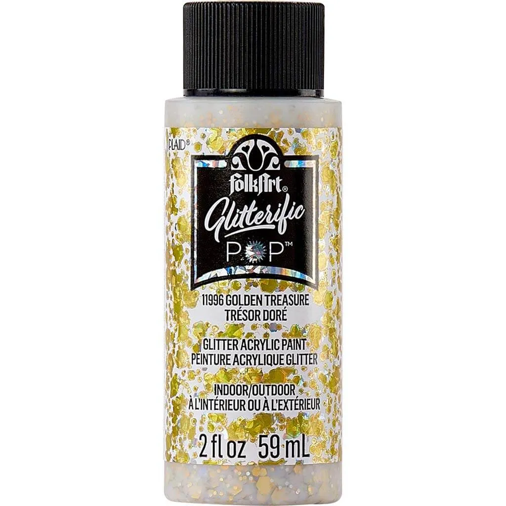 Folkart Glitterific Pop Acrylic Paint, 2oz